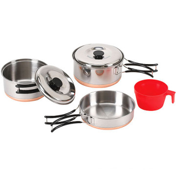 Custom 1 person Set Stainless Steel Outdoor Cookware